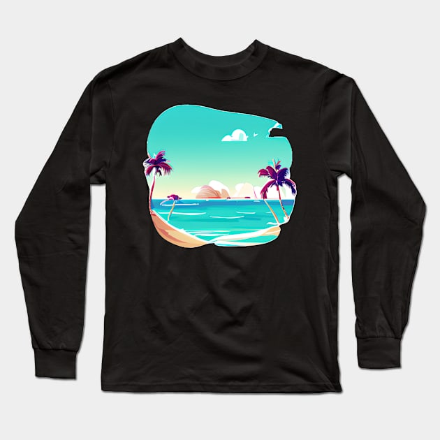 Summer Lover Long Sleeve T-Shirt by kameleon